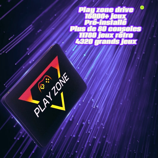 PlayZone Drive™ Disque dur Rétro Gaming 16 000+ Jeux – Compatible PC , PS5/PS4/PS3, Xbox, Switch.📦 Frais de port offerts