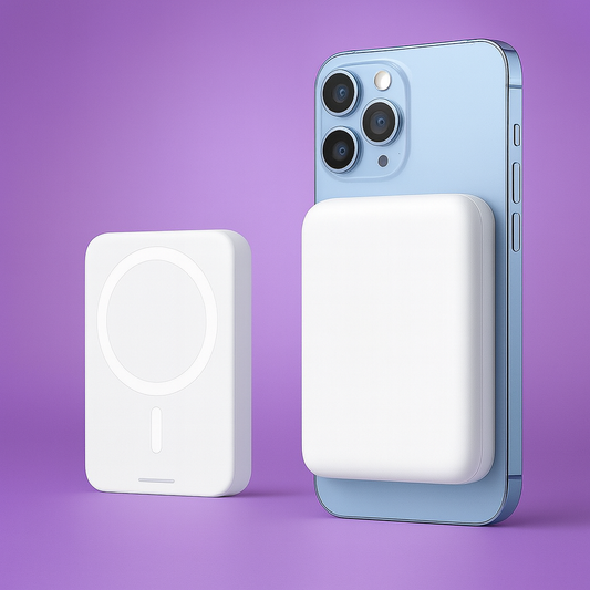 batterie externe magnétique sans fil  – Power Bank de secours portable, compatible iPhone 12 à 16.