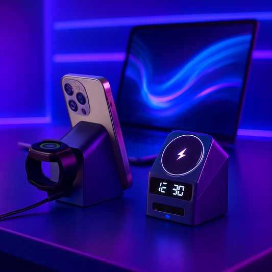 Station de charge sans fil magnétique rotative électrique