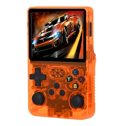 Console rétro portable R36S ORANGE– 15 000 jeux intégrés – ChangeTheGame.fr