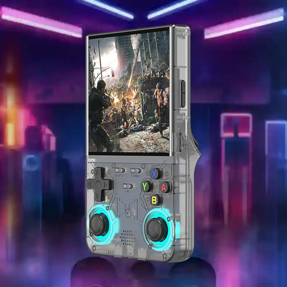 PlayPocket R36 Ultra™ 2025 Console  rétro portable , Linux 4.0’’ IPS 64 Go ou 128 Go  15 000+ Jeux Inclus.