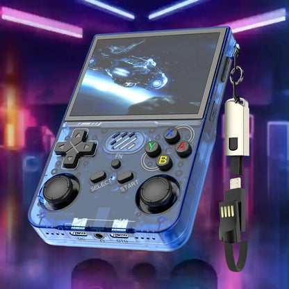 Console rétro portable R3 XX BLEU – 20 000 jeux intégrés – ChangeTheGame.fr